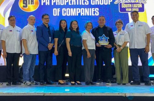 IN PHOTO: Leading the awarding ceremony are  Atty. Marianne Reyna Lina-Cruz, P.A. Properties CEO & President,  Peter Jude T. Alvarez, P.A. Properties Director, Lelito Flores, P.A. Properties Chief Finance Officer, and Evelyn Buco, P.A. Properties VP for Collections & Loans Processing, who proudly received the recognition on behalf of P.A. Properties at the Pag-IBIG Star Awards 2025.